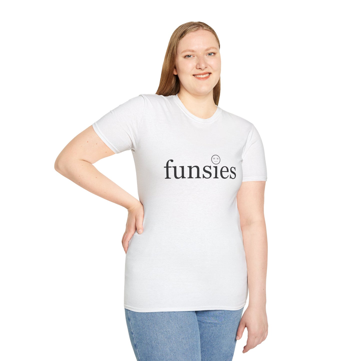 Funsies Poly Blend Crew Neck T-Shirt - Fun Graphic Tee for Casual Wear