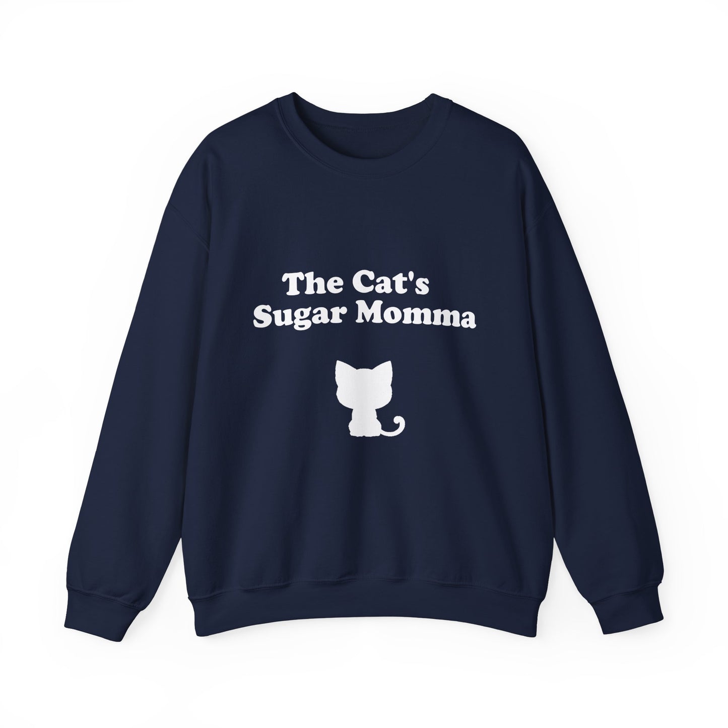 The Cat's Sugar Momma Crewneck Sweatshirt - Perfect for Cat Lovers