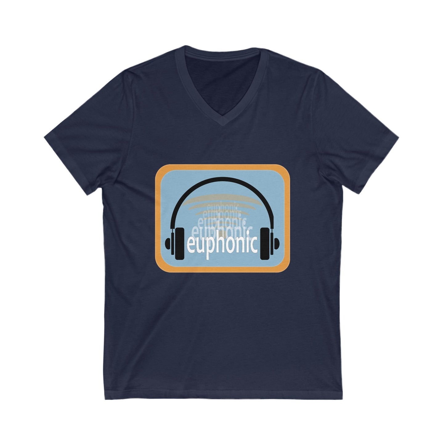 Euphonic Vibes V-Neck Tee - Perfect for Music Lovers