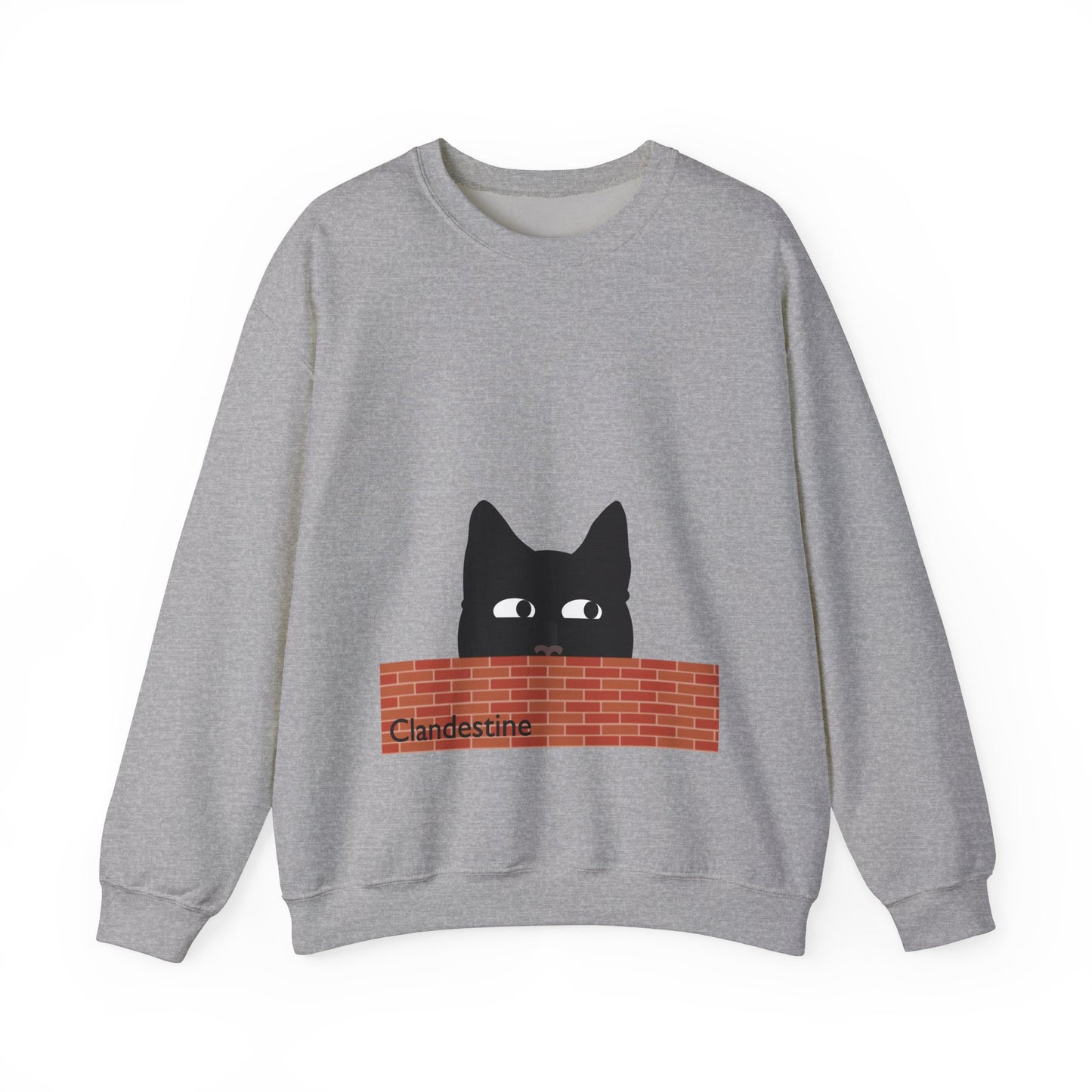 Clandestine Cat Crewneck Sweatshirt