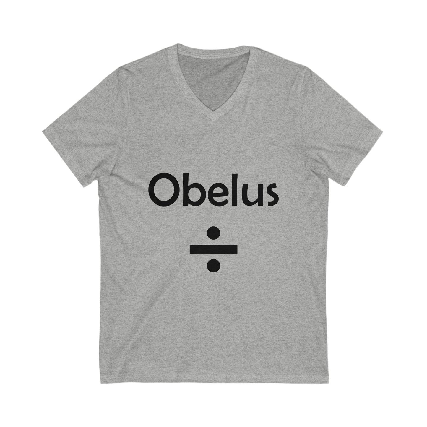 Obelus V-Neck Tee - Perfect for Math Lovers and Teachers