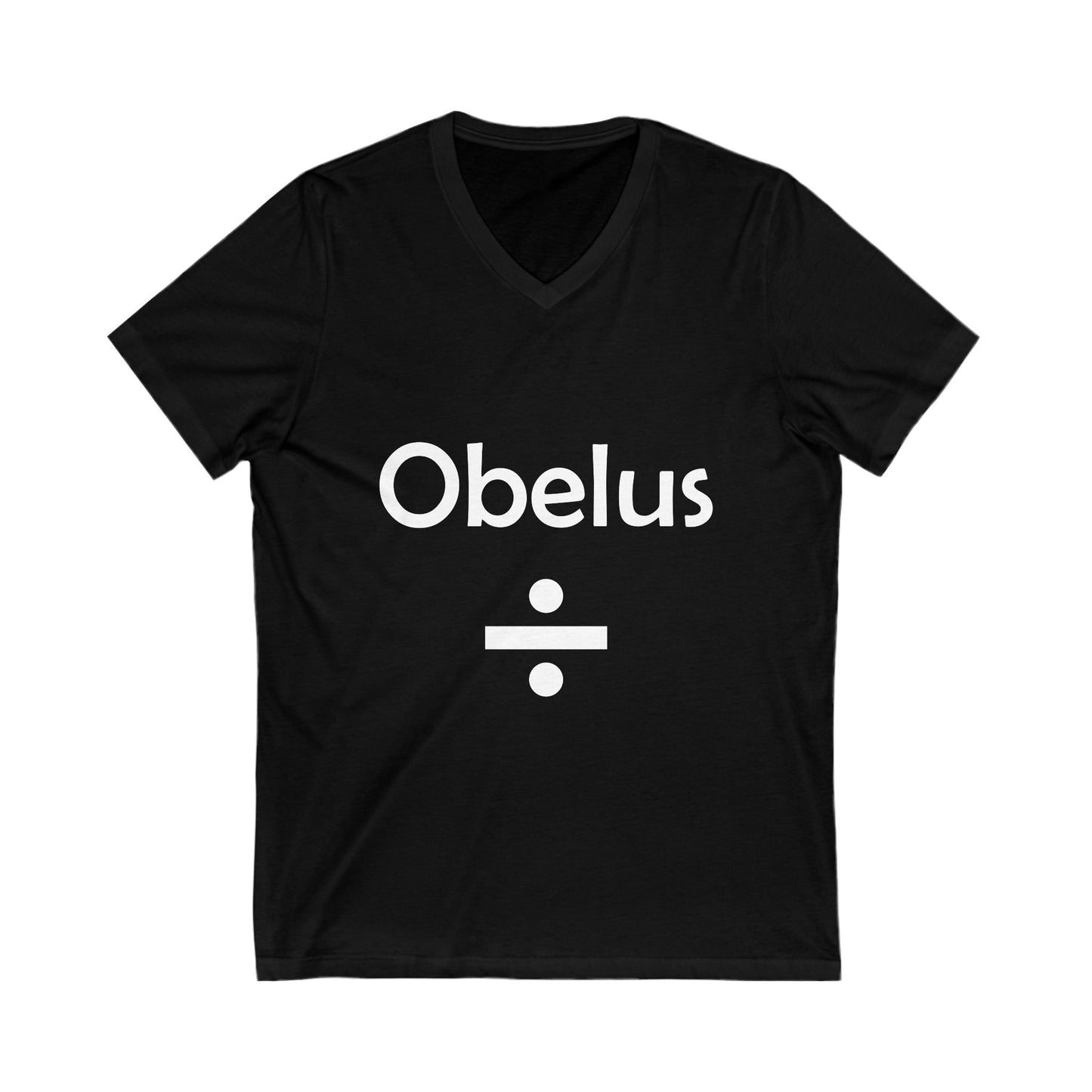 Obelus V-Neck Tee - Perfect for Math Lovers and Teachers