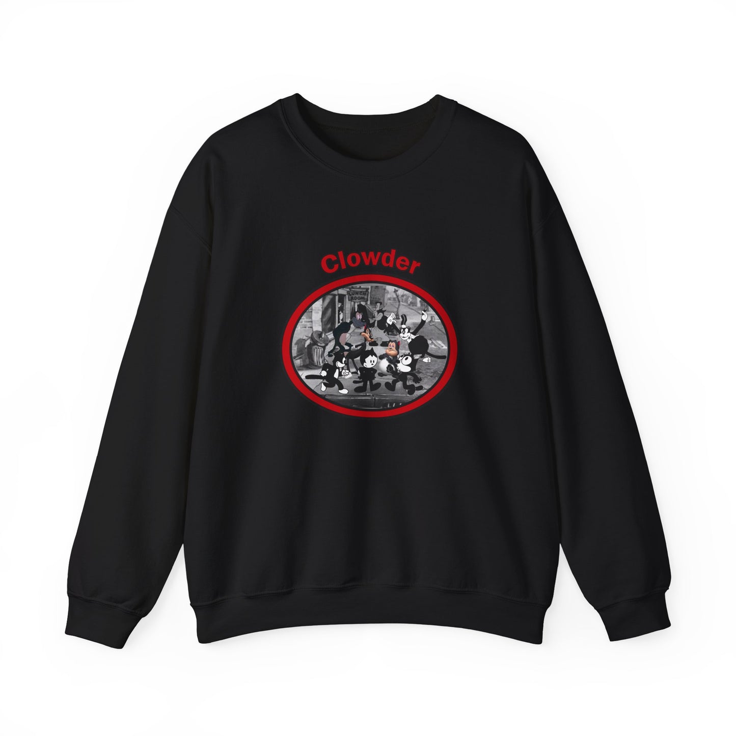 Clowder Crewneck Sweatshirt - Cozy Pullover with vintage design