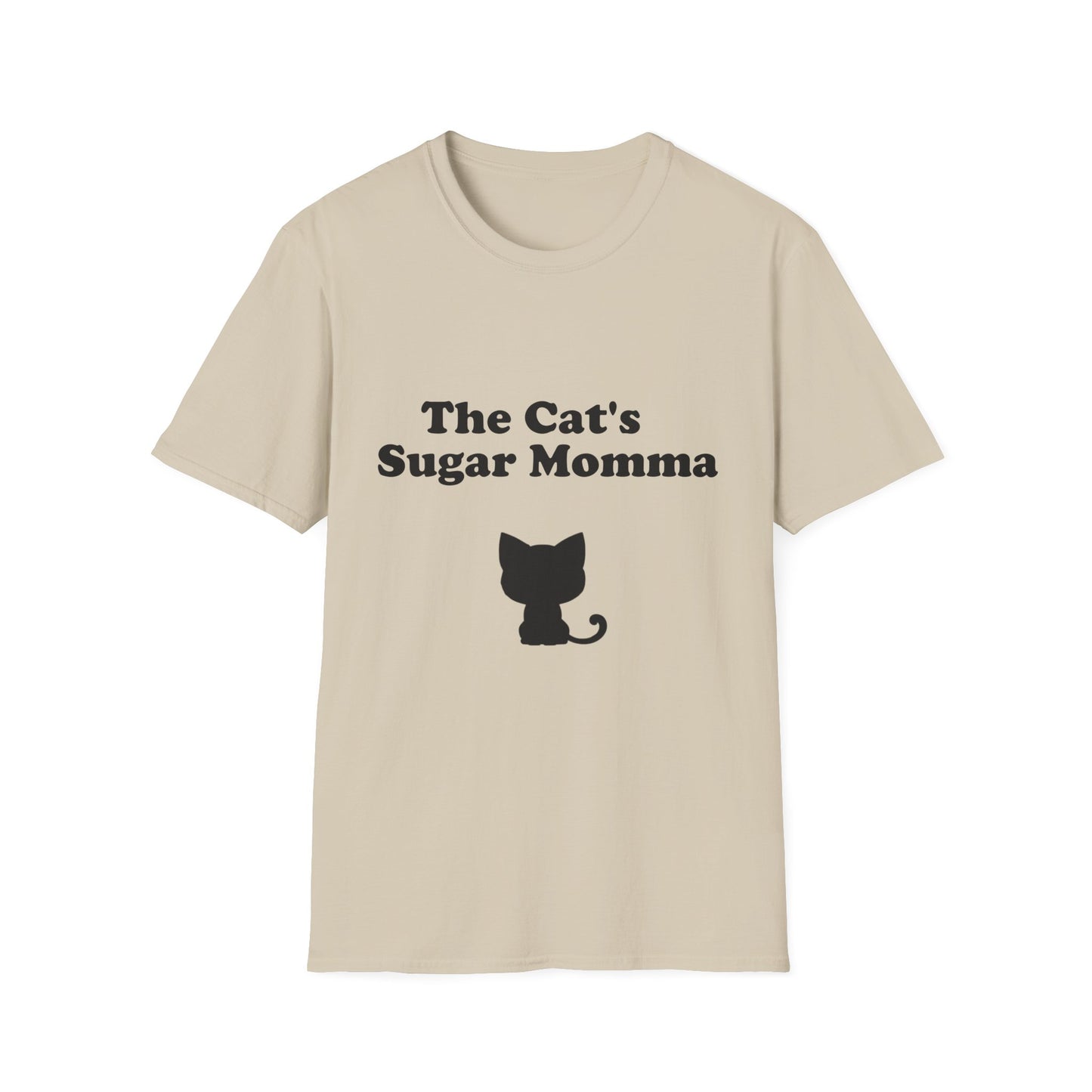 The Cat's Sugar Momma Poly Blend Crew Neck T-Shirt - Perfect for Cat Lovers
