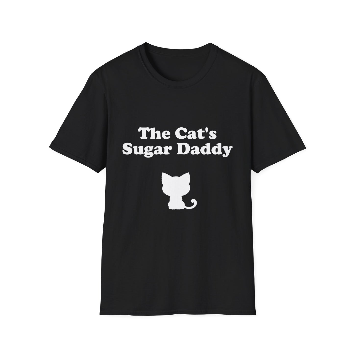 The Cat's Sugar Daddy Poly Blend Crew Neck T-Shirt - Cute Cat Lover Tee
