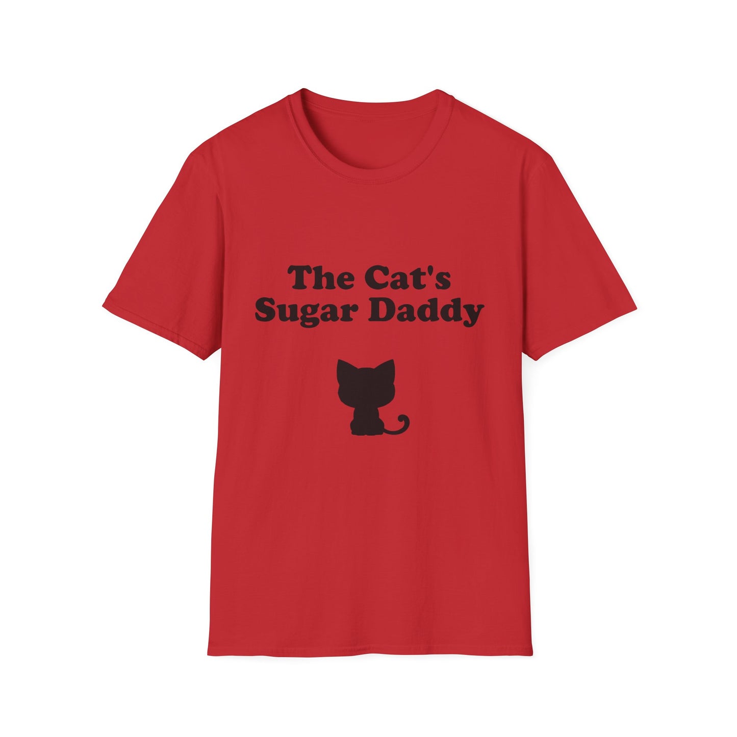The Cat's Sugar Daddy Poly Blend Crew Neck T-Shirt - Cute Cat Lover Tee