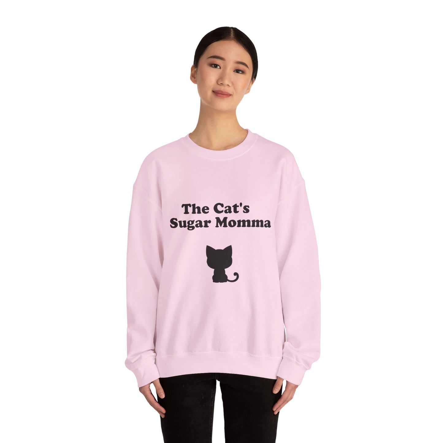 The Cat's Sugar Momma Crewneck Sweatshirt - Perfect for Cat Lovers