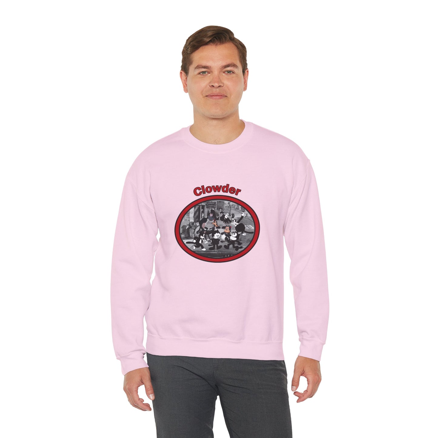 Clowder Crewneck Sweatshirt - Cozy Pullover with vintage design
