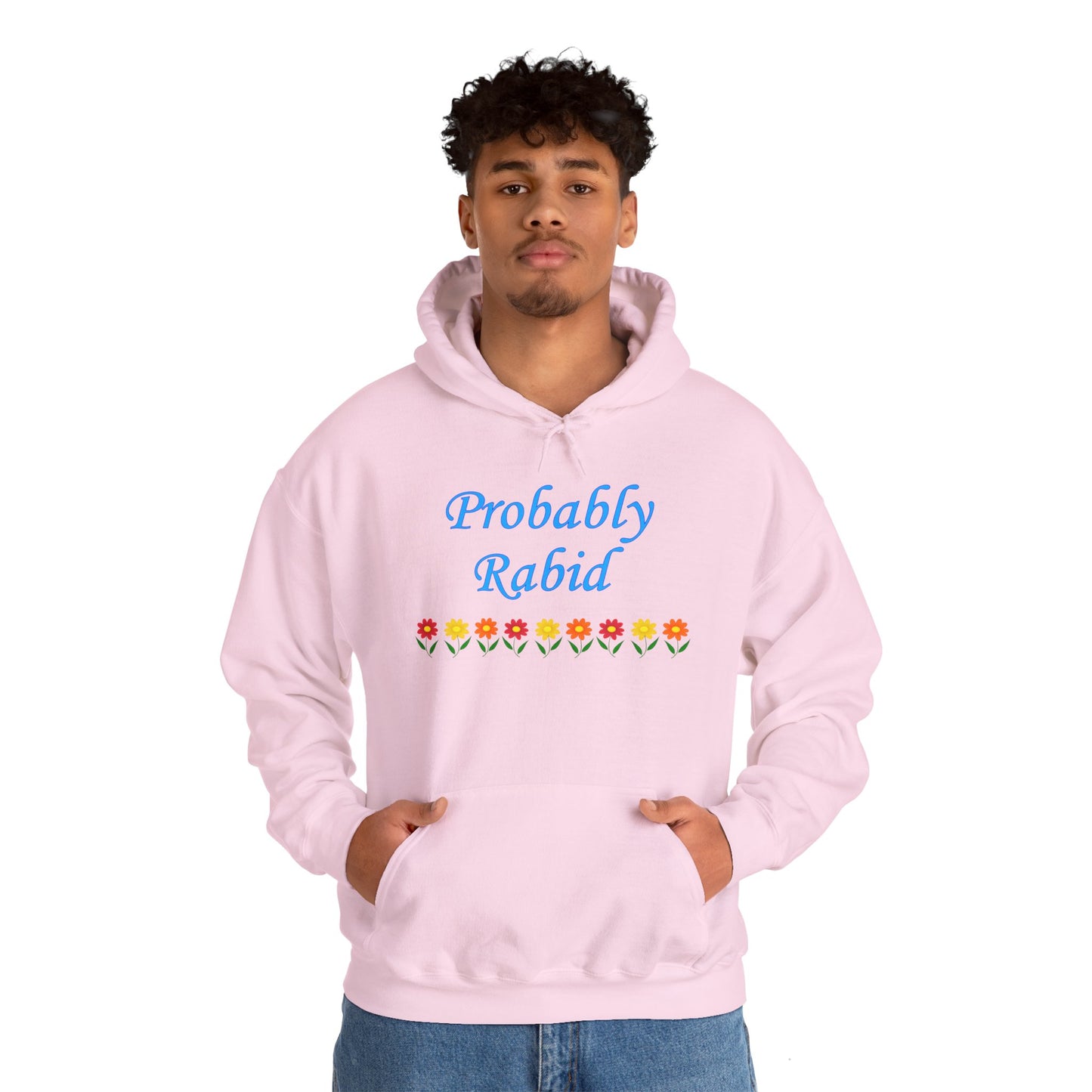 Probably Rabid Floral Hoodie