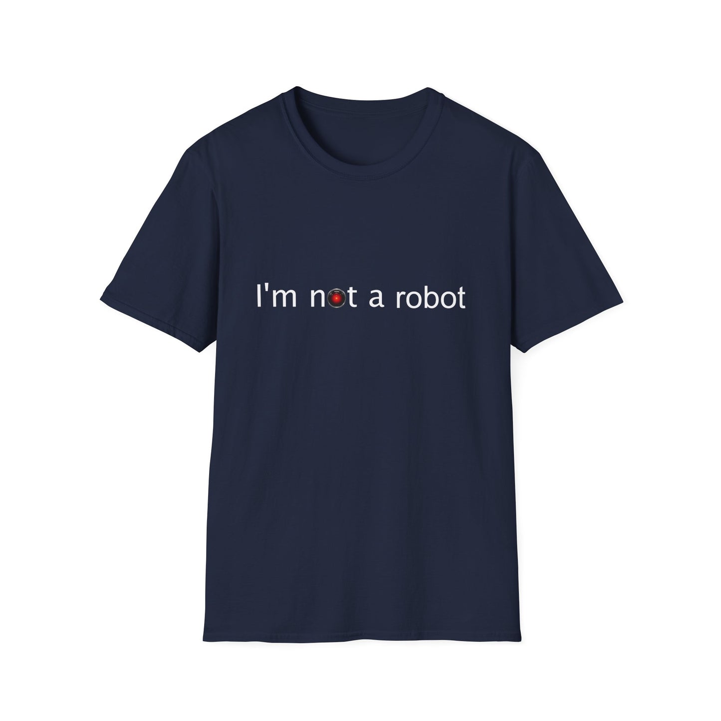 I'm Not a Robot Poly Blend Crew Neck T-Shirt