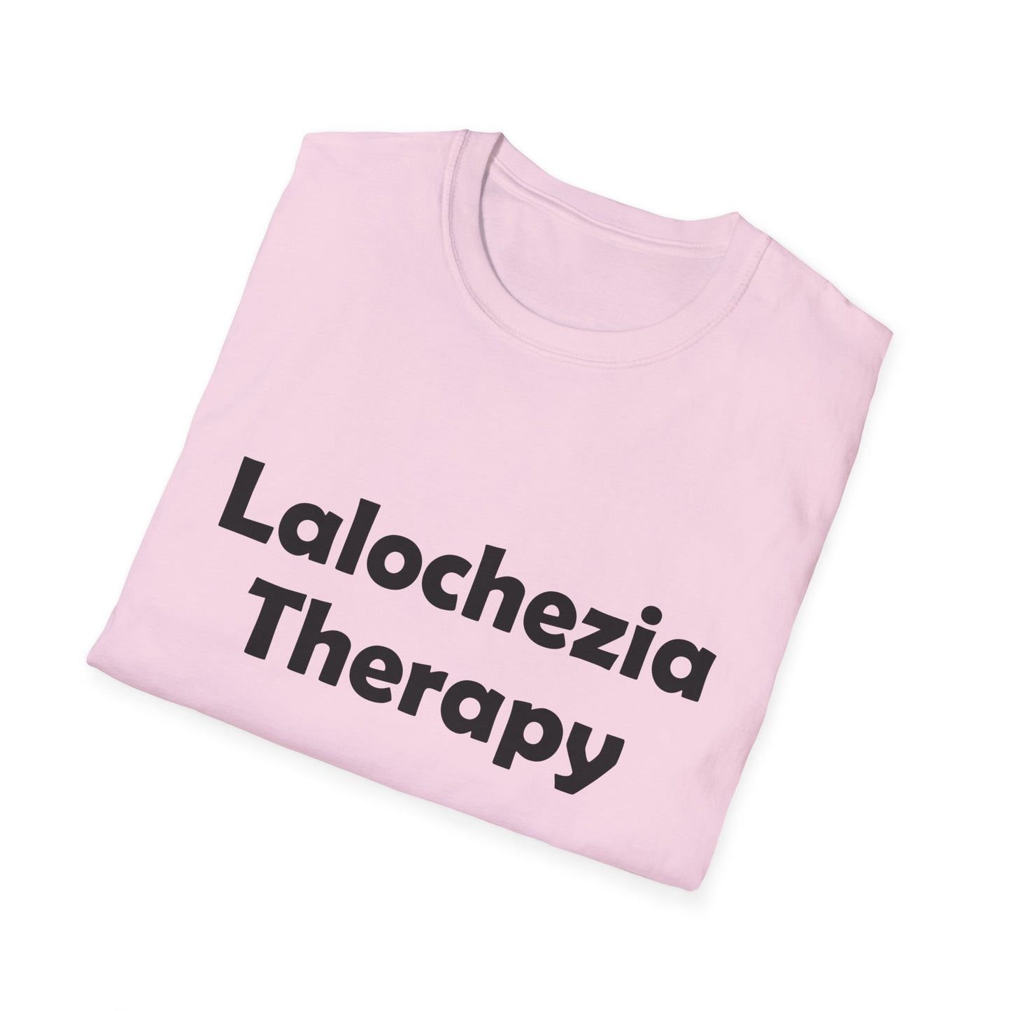 Lalochezia Therapy Poly Blend Crew Neck T-Shirt - Relaxing & Fun Tee for Mental Health Awareness