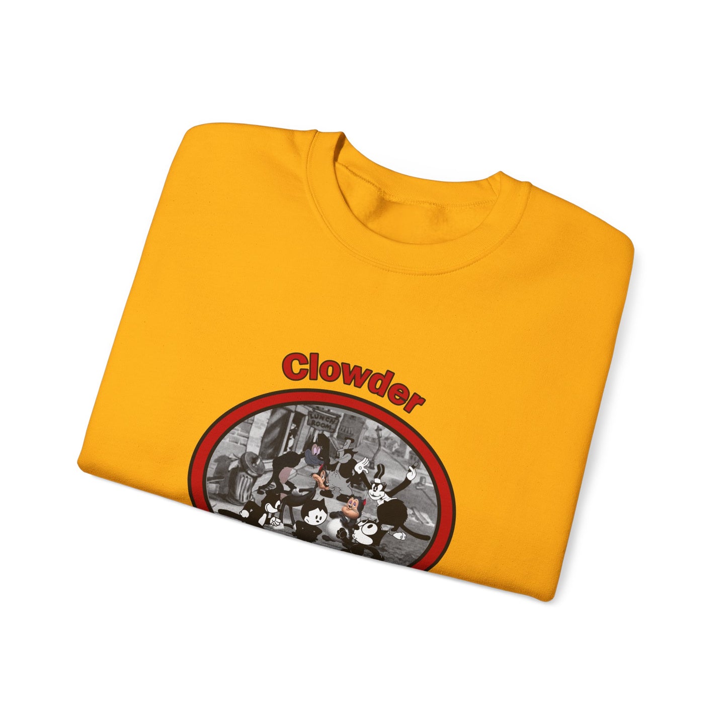 Clowder Crewneck Sweatshirt - Cozy Pullover with vintage design