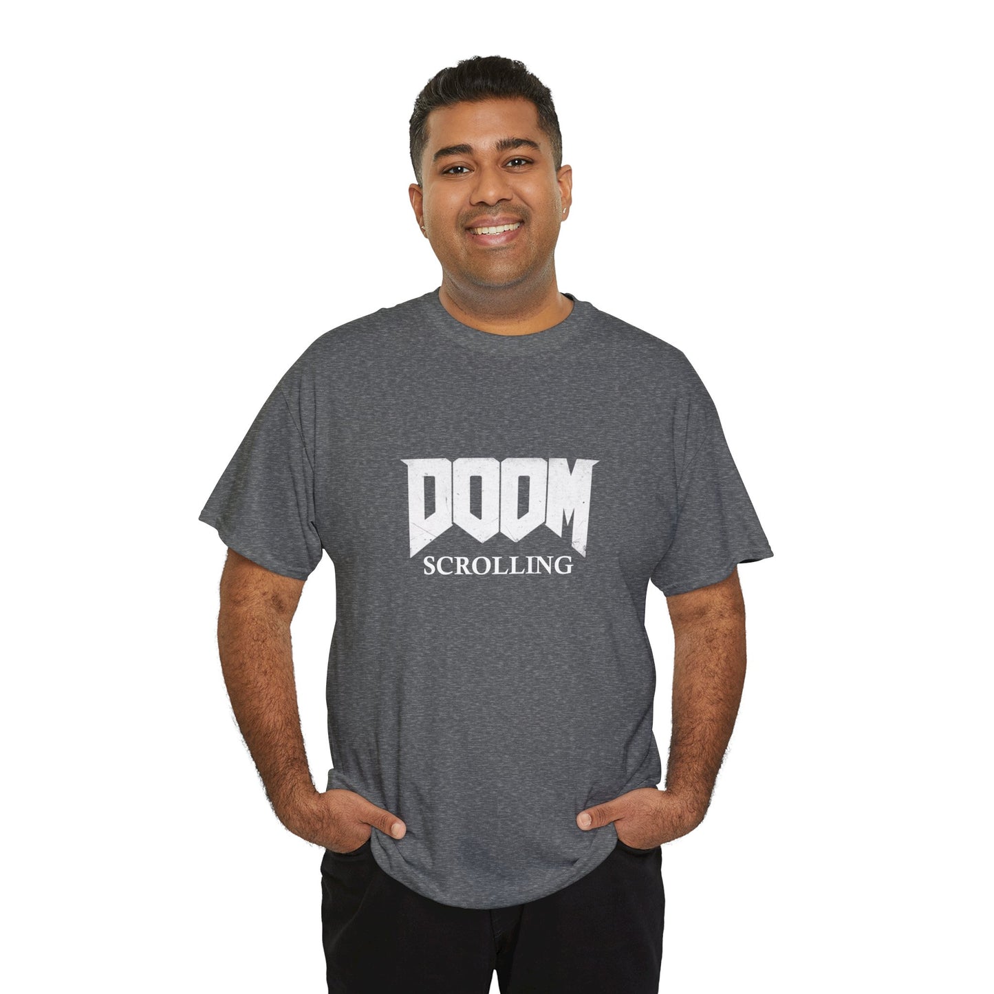 Doom Scrolling Heavy Cotton Crew Neck Tee