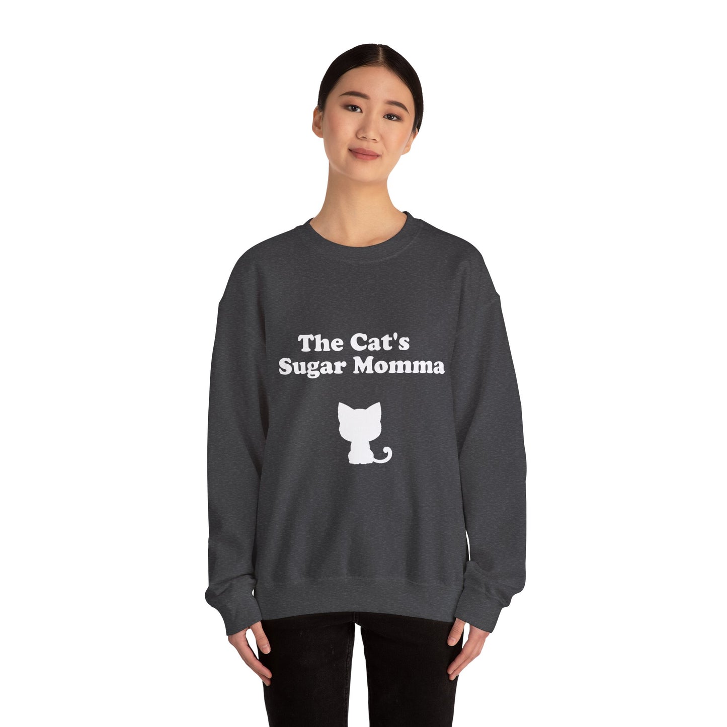 The Cat's Sugar Momma Crewneck Sweatshirt - Perfect for Cat Lovers