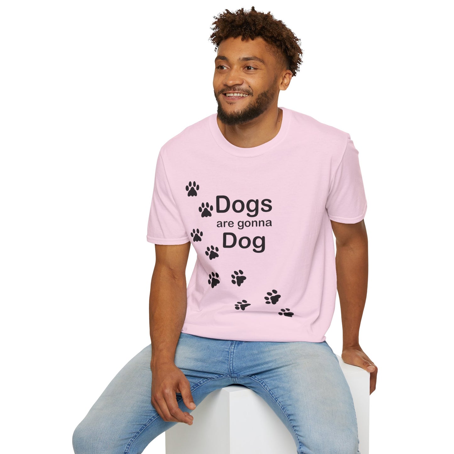 Dogs Are Gonna Dog Poly Blend Crew Neck T-Shirt