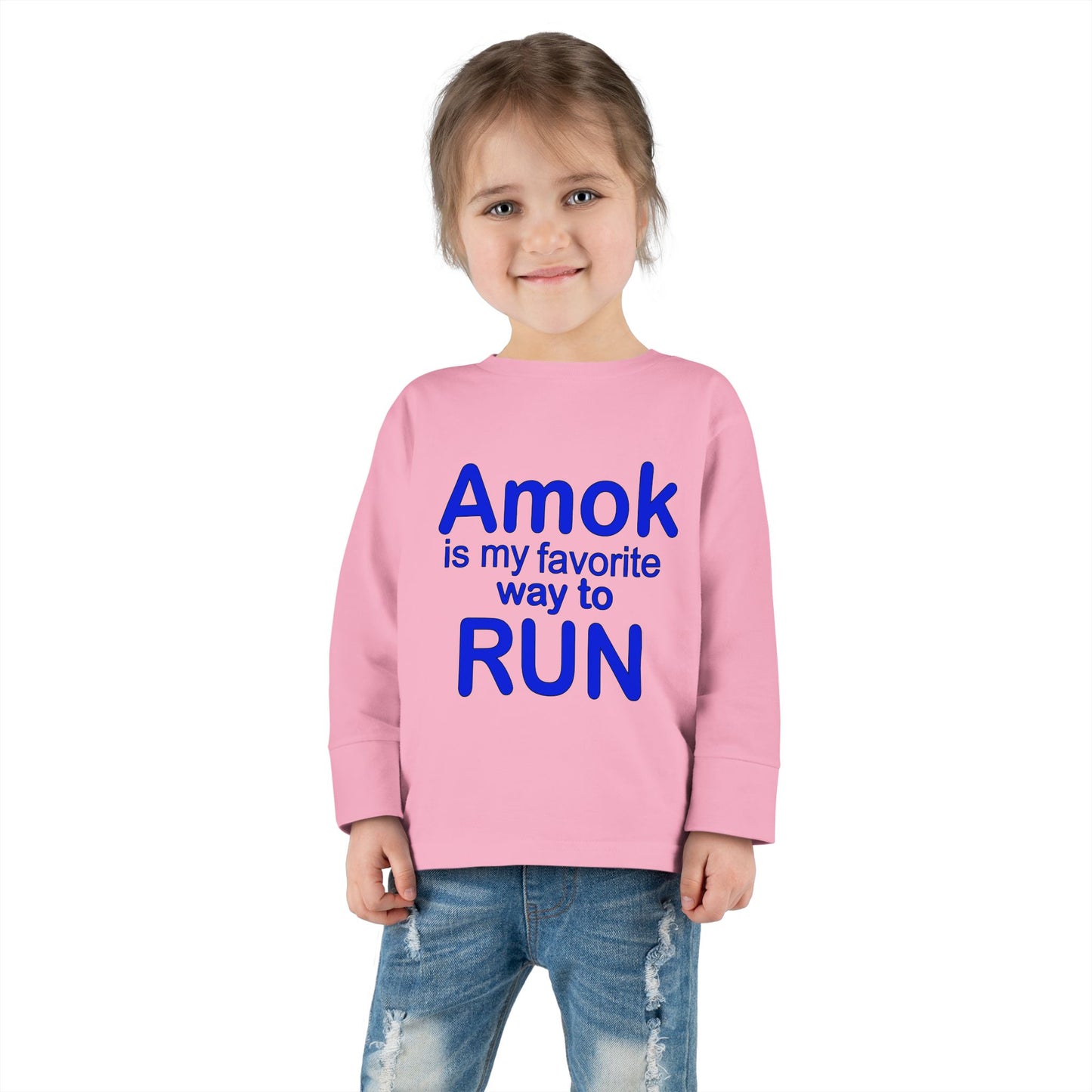 Toddler Running Amok Long Sleeve Tee
