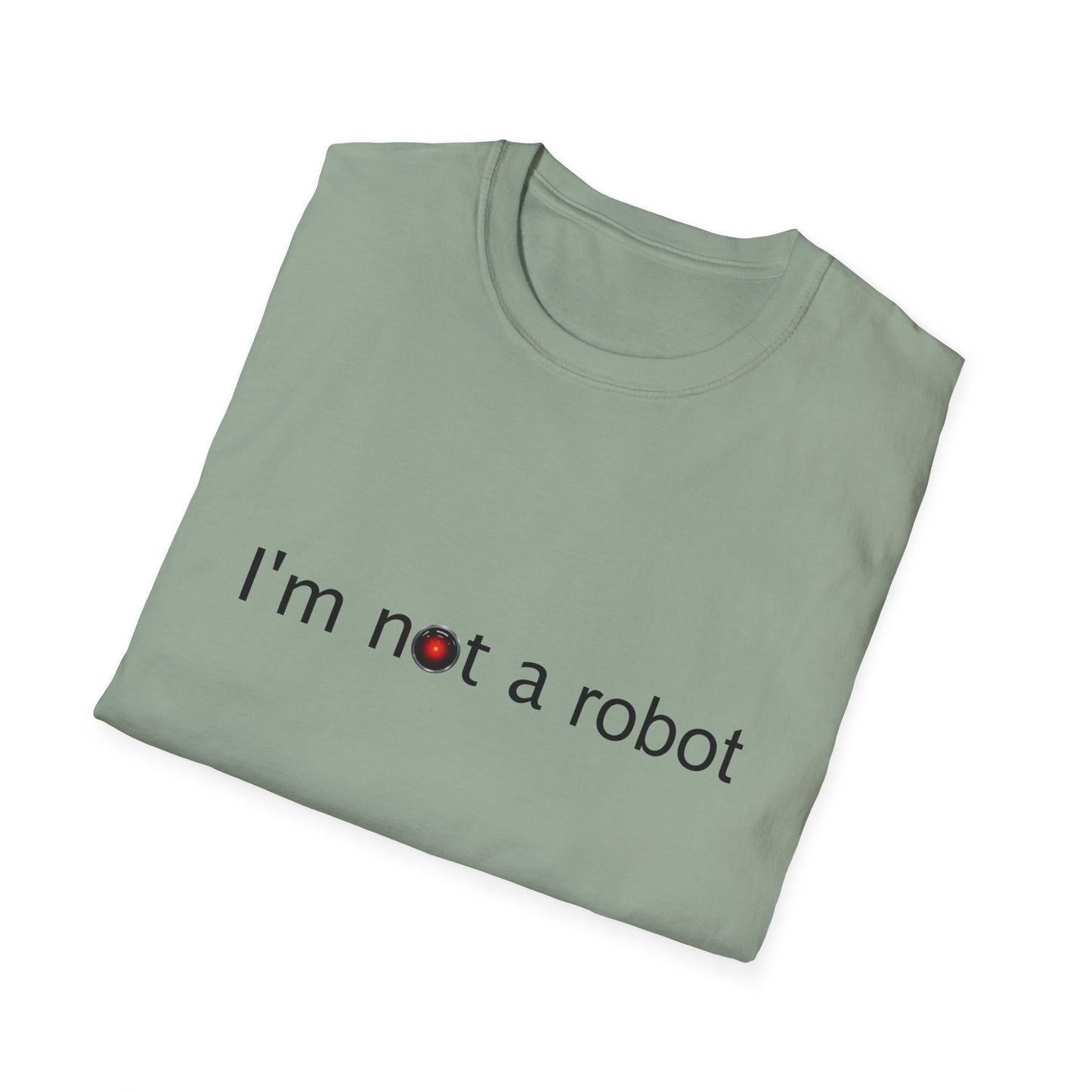 I'm Not a Robot Poly Blend Crew Neck T-Shirt