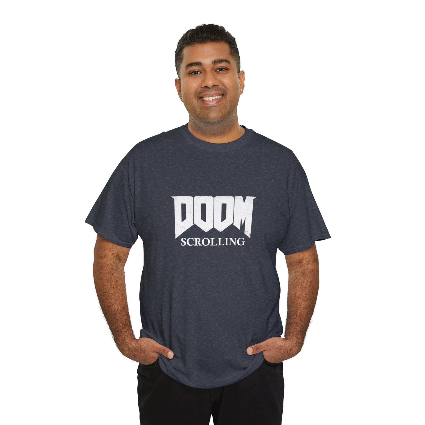 Doom Scrolling Heavy Cotton Crew Neck Tee