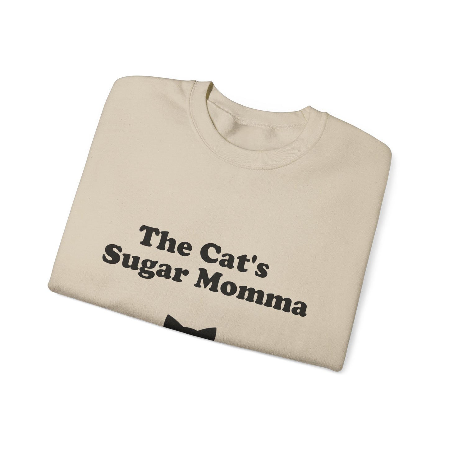 The Cat's Sugar Momma Crewneck Sweatshirt - Perfect for Cat Lovers