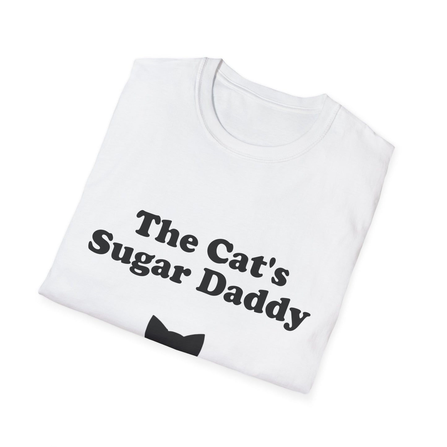 The Cat's Sugar Daddy Poly Blend Crew Neck T-Shirt - Cute Cat Lover Tee
