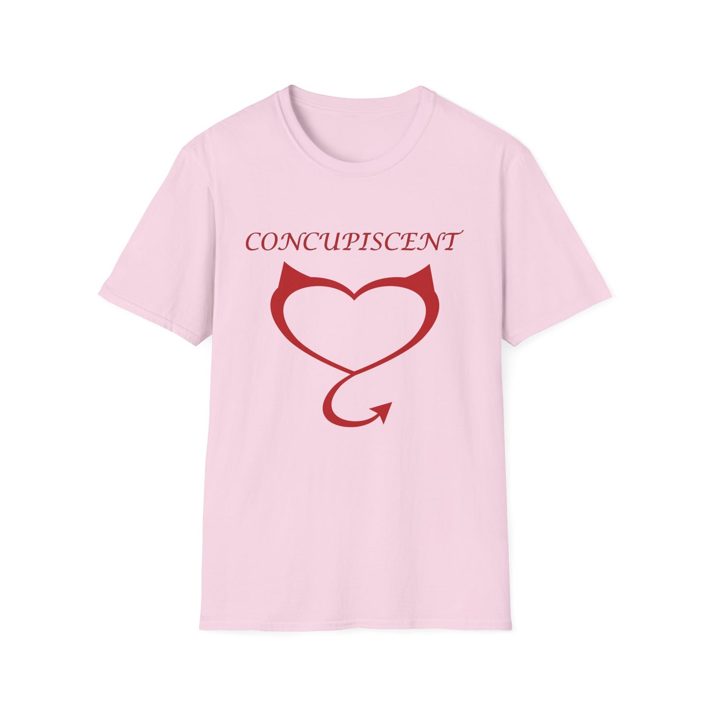 Concupiscent Heart Poly Blend Crew Neck T-Shirt