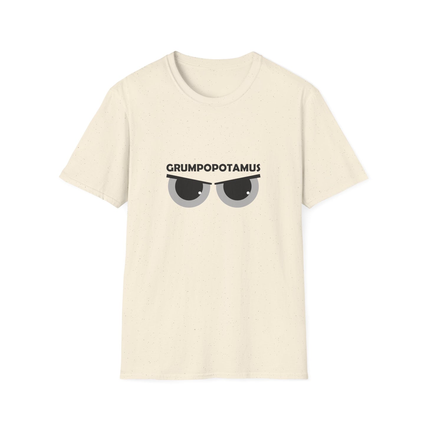 Grumpy Grumpopotamus Poly Blend Crew Neck T-Shirt