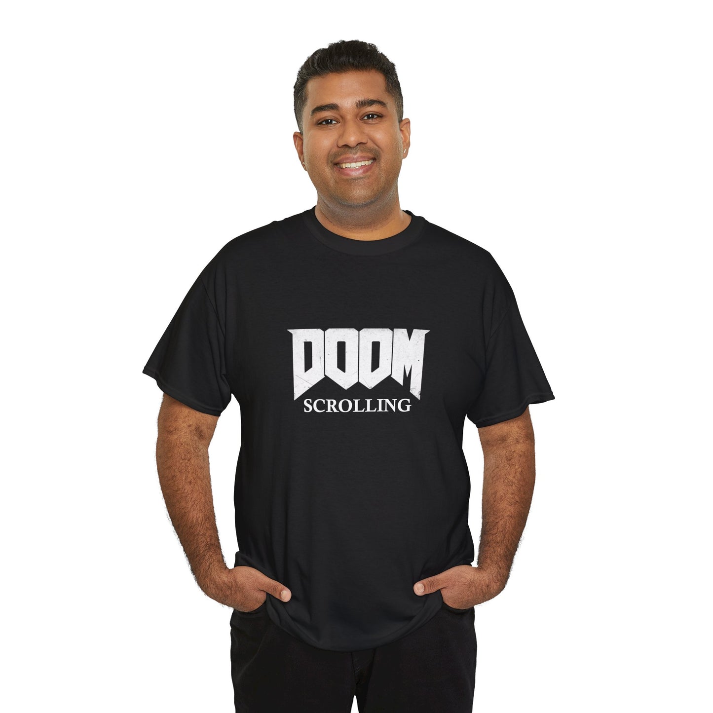 Doom Scrolling Heavy Cotton Crew Neck Tee