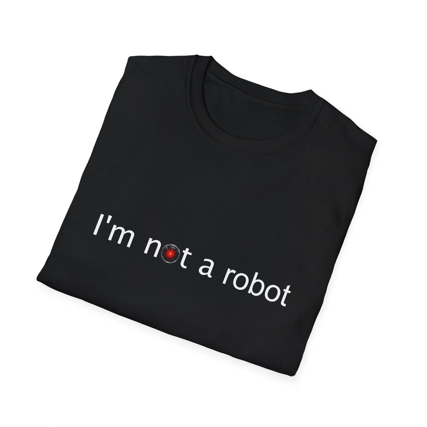 I'm Not a Robot Poly Blend Crew Neck T-Shirt