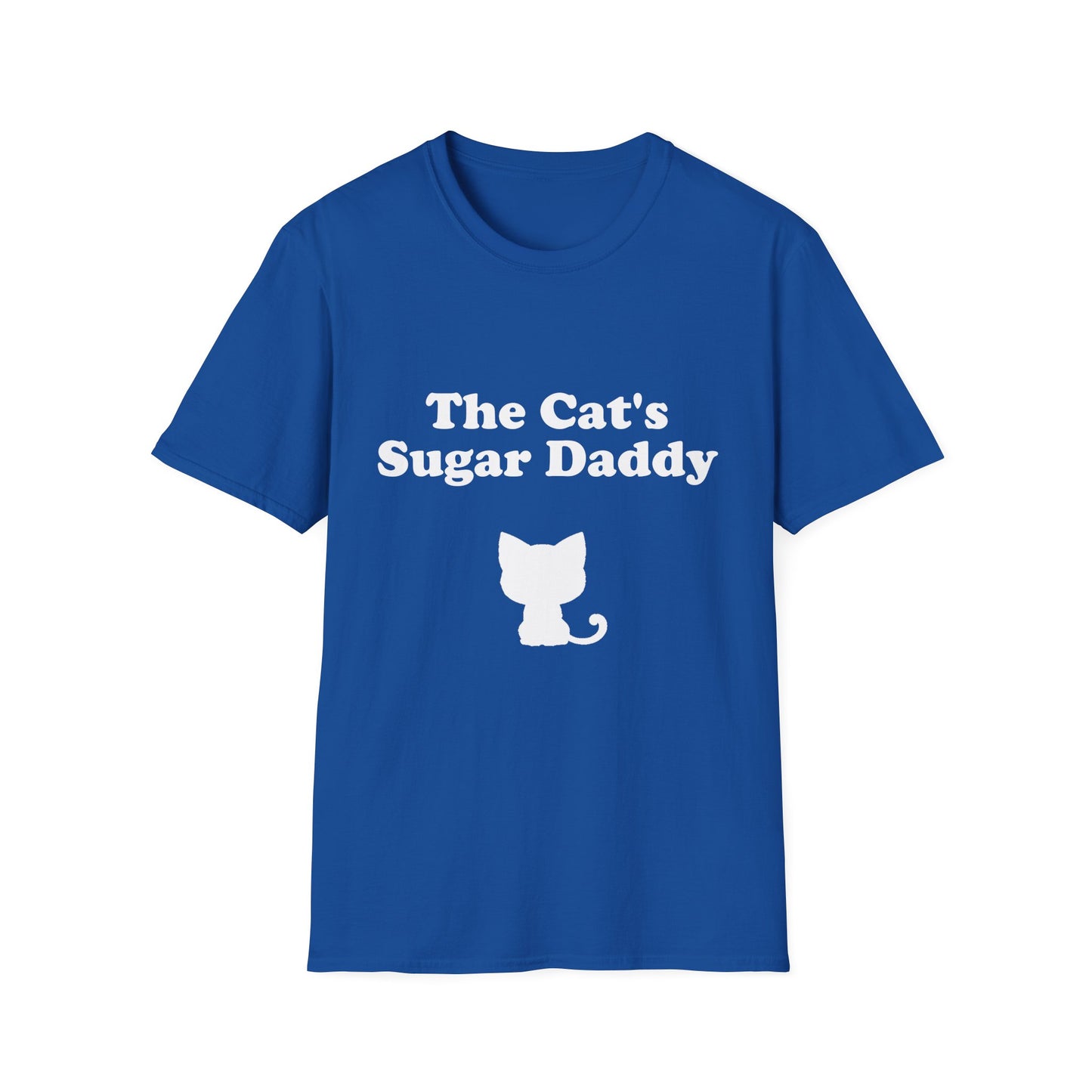 The Cat's Sugar Daddy Poly Blend Crew Neck T-Shirt - Cute Cat Lover Tee