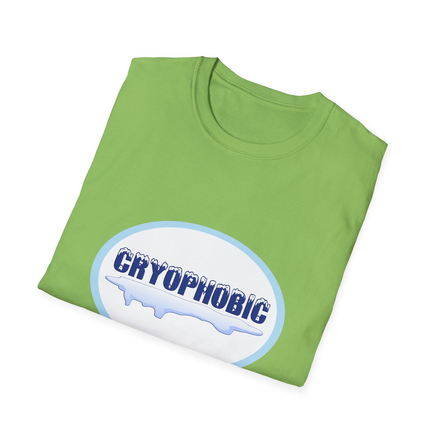 Cryophobic Poly Blend Crew Neck T-Shirt - Cool Graphic for Cold weather Haters