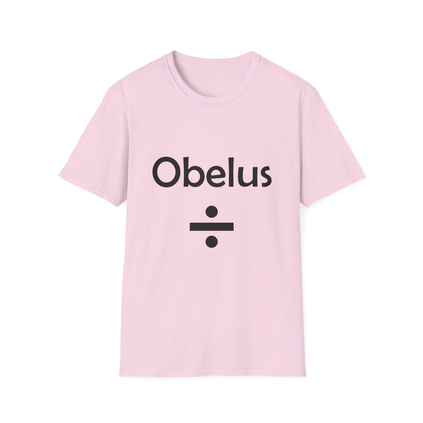 Obelus Poly Blend Crew Neck T-Shirt - Perfect for Math Lovers & Teachers