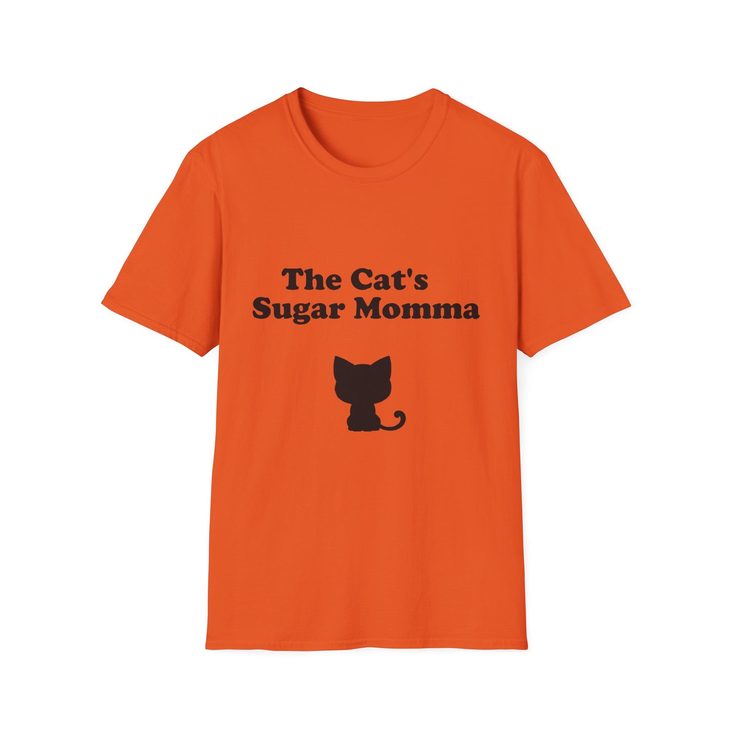 The Cat's Sugar Momma Poly Blend Crew Neck T-Shirt - Perfect for Cat Lovers