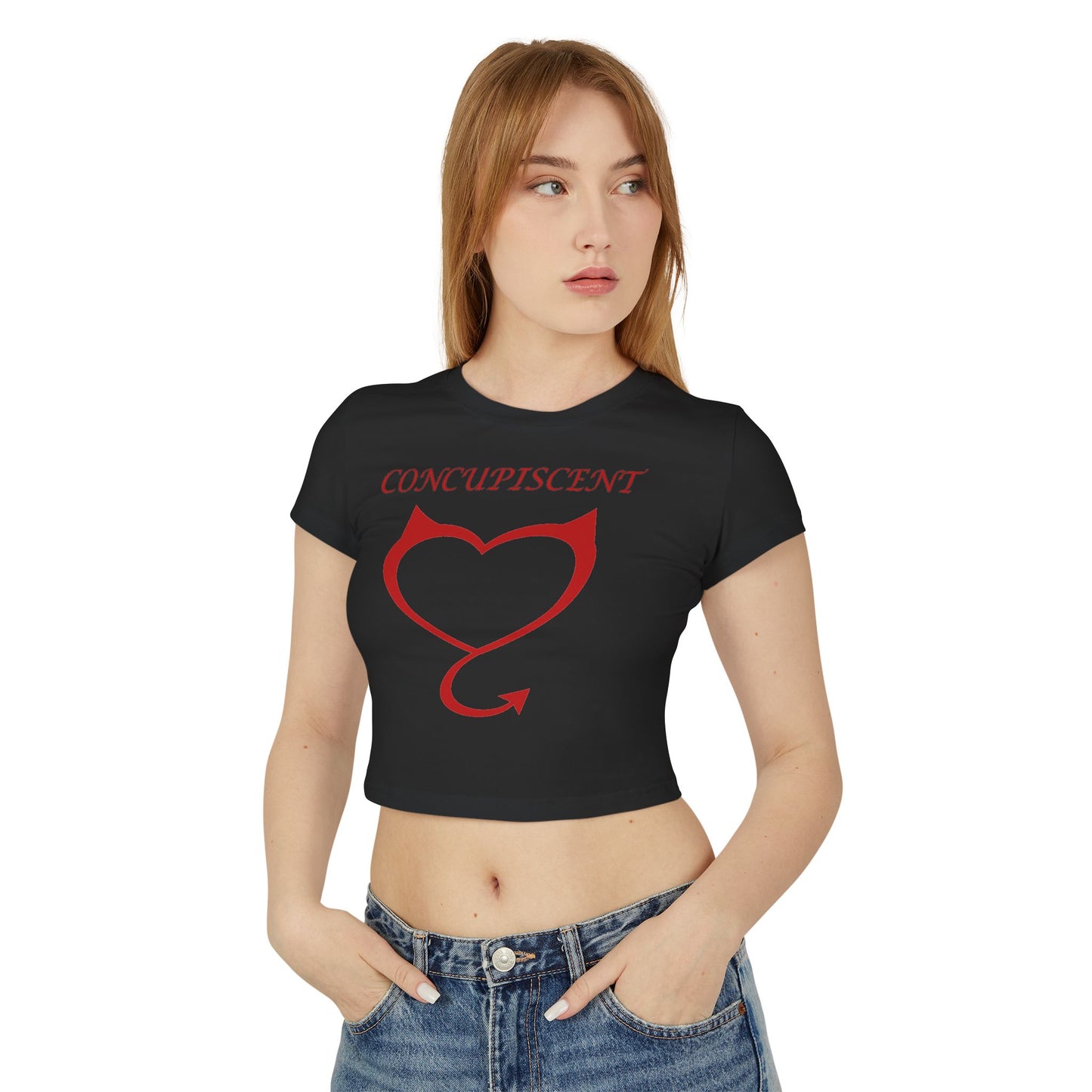 Concupiscent Heart Design Women's Baby Tee