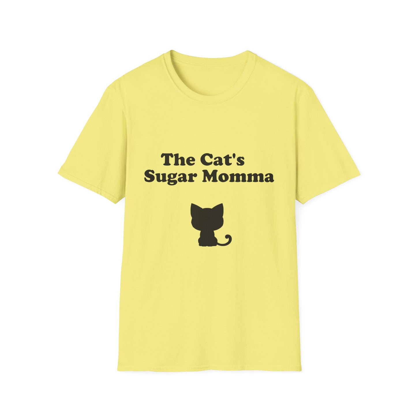 The Cat's Sugar Momma Poly Blend Crew Neck T-Shirt - Perfect for Cat Lovers