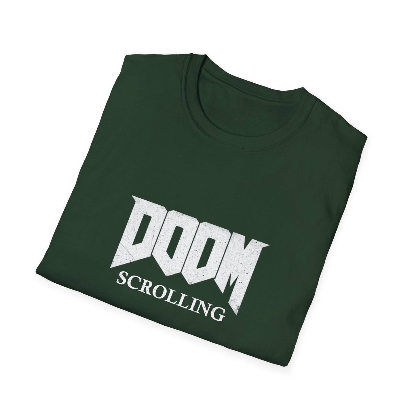 Doom Scrolling Poly Blend Crew Neck T Shirt