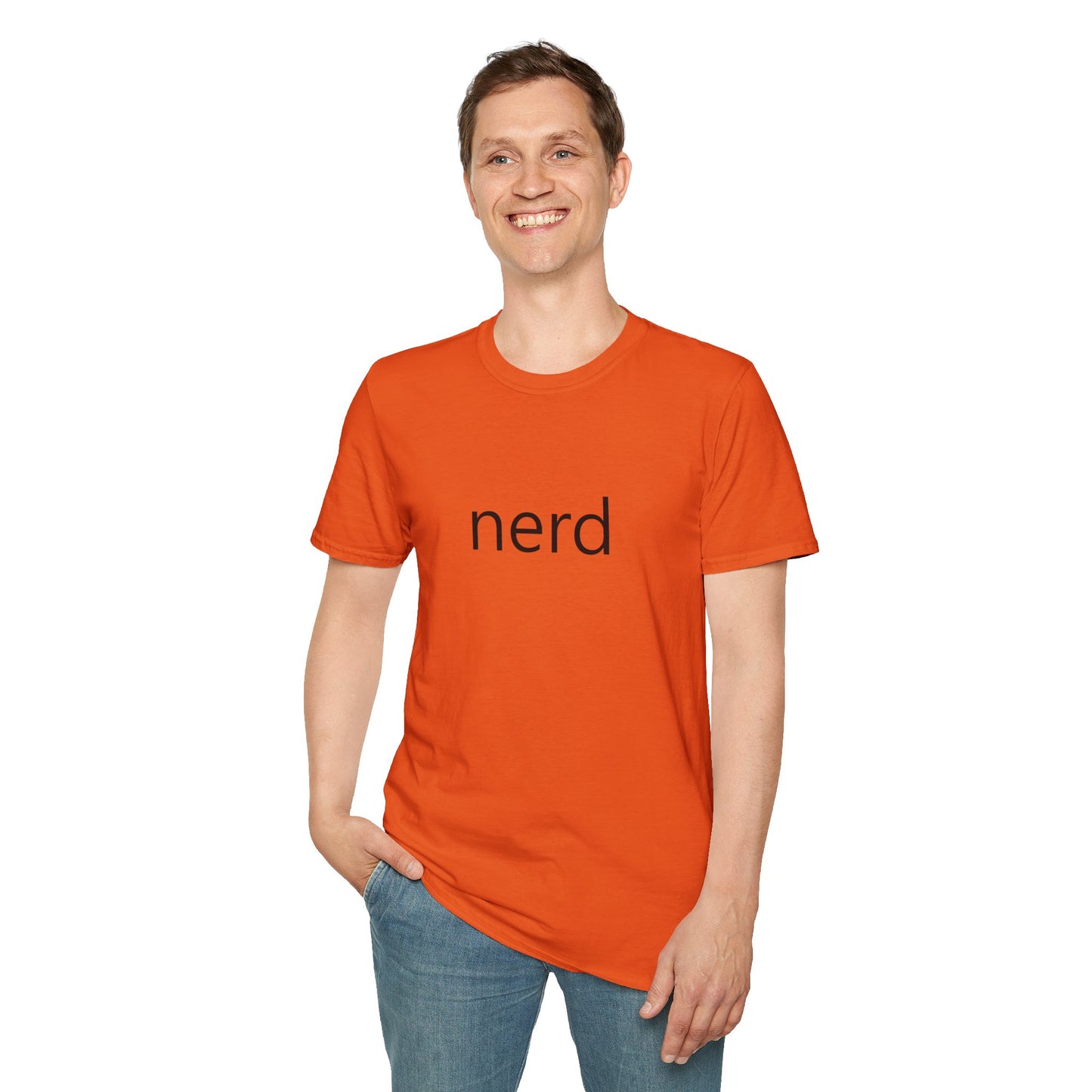 nerd Poly Blend Crew Neck T-Shirt