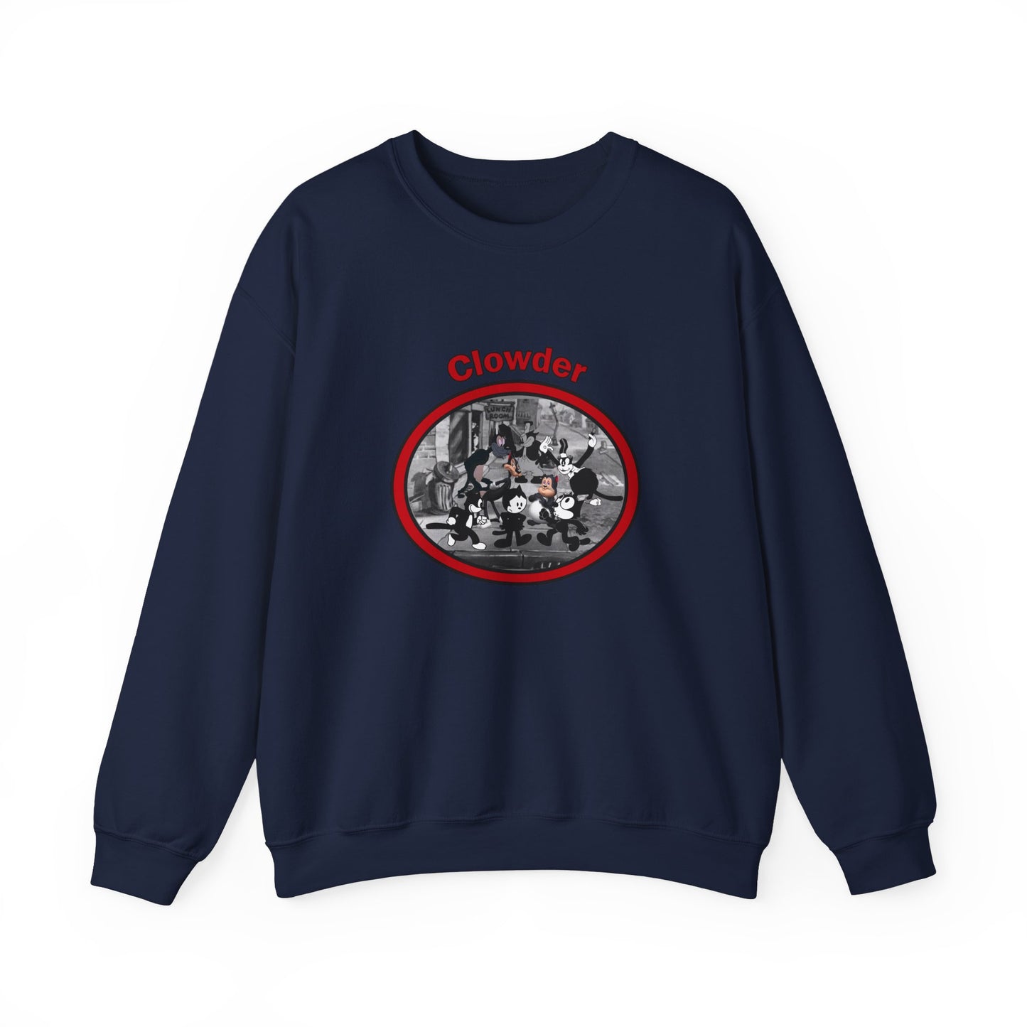 Clowder Crewneck Sweatshirt - Cozy Pullover with vintage design