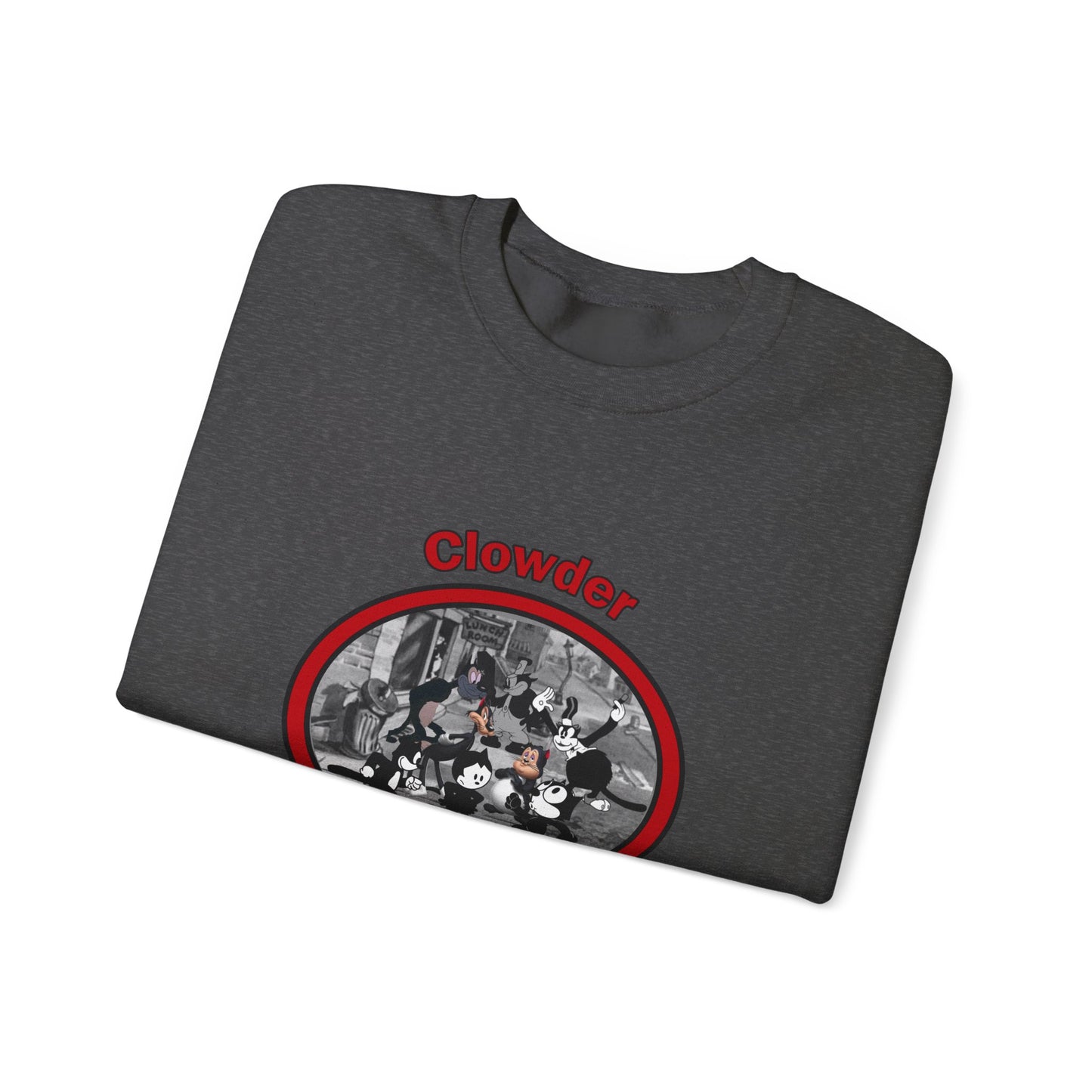 Clowder Crewneck Sweatshirt - Cozy Pullover with vintage design