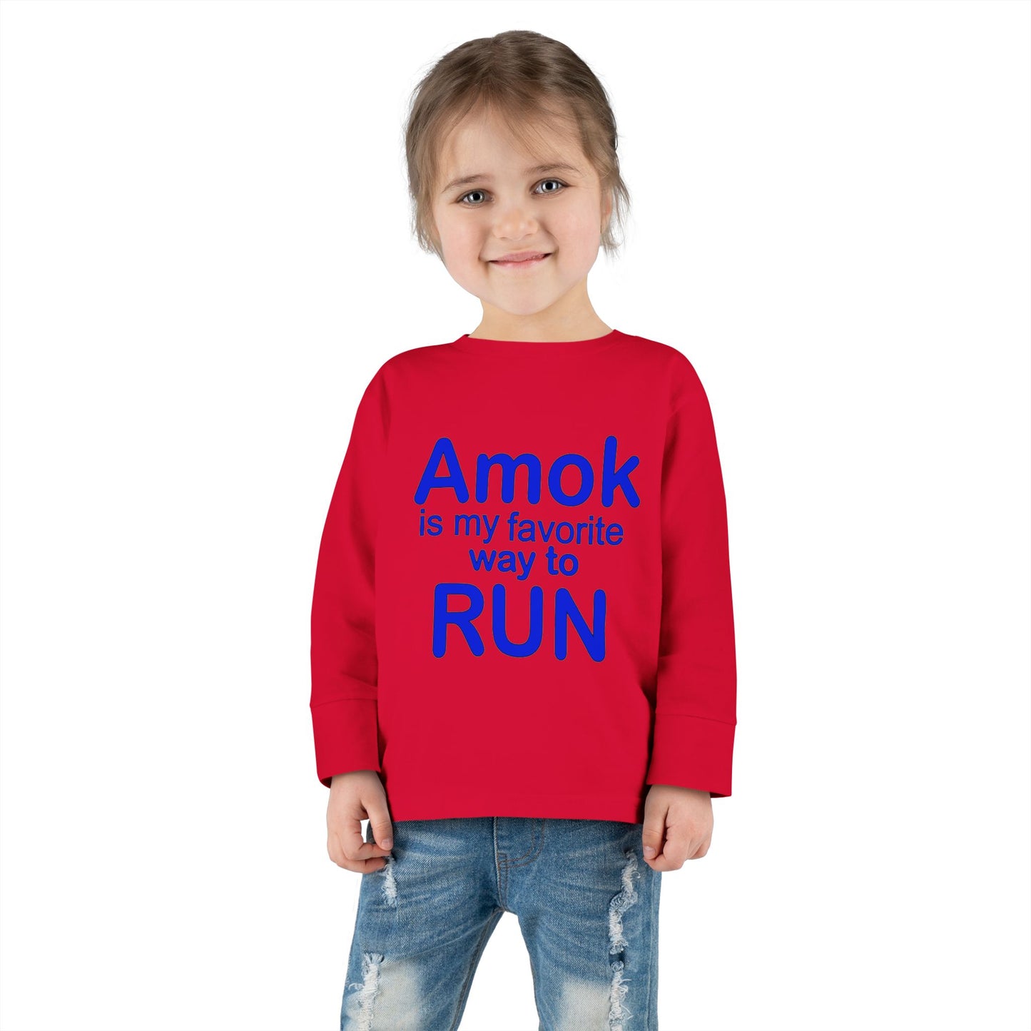 Toddler Running Amok Long Sleeve Tee