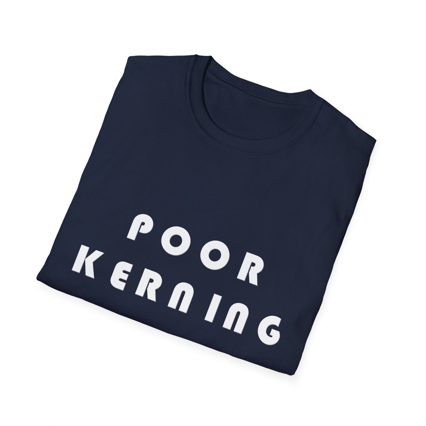 Poor Kerning Poly Blend Crew Neck T-Shirt