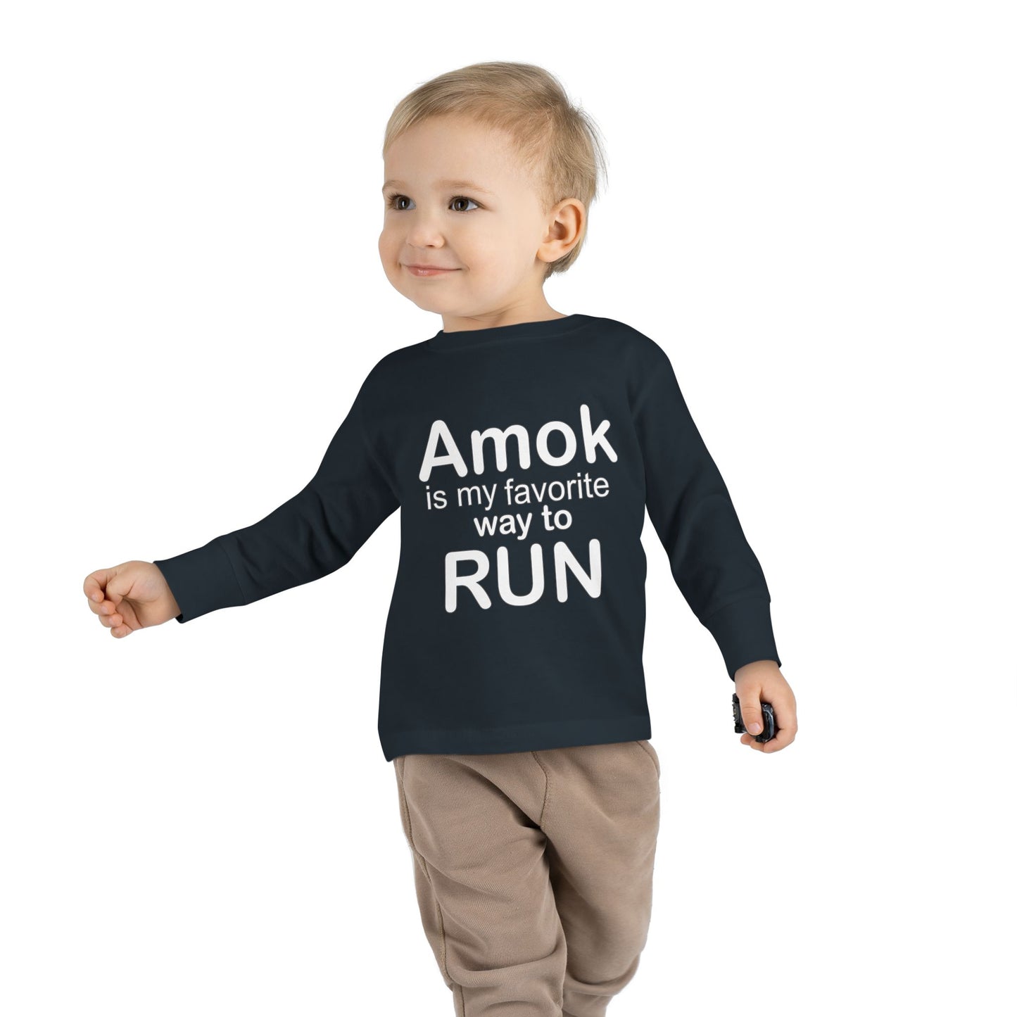 Toddler Running Amok Long Sleeve Tee