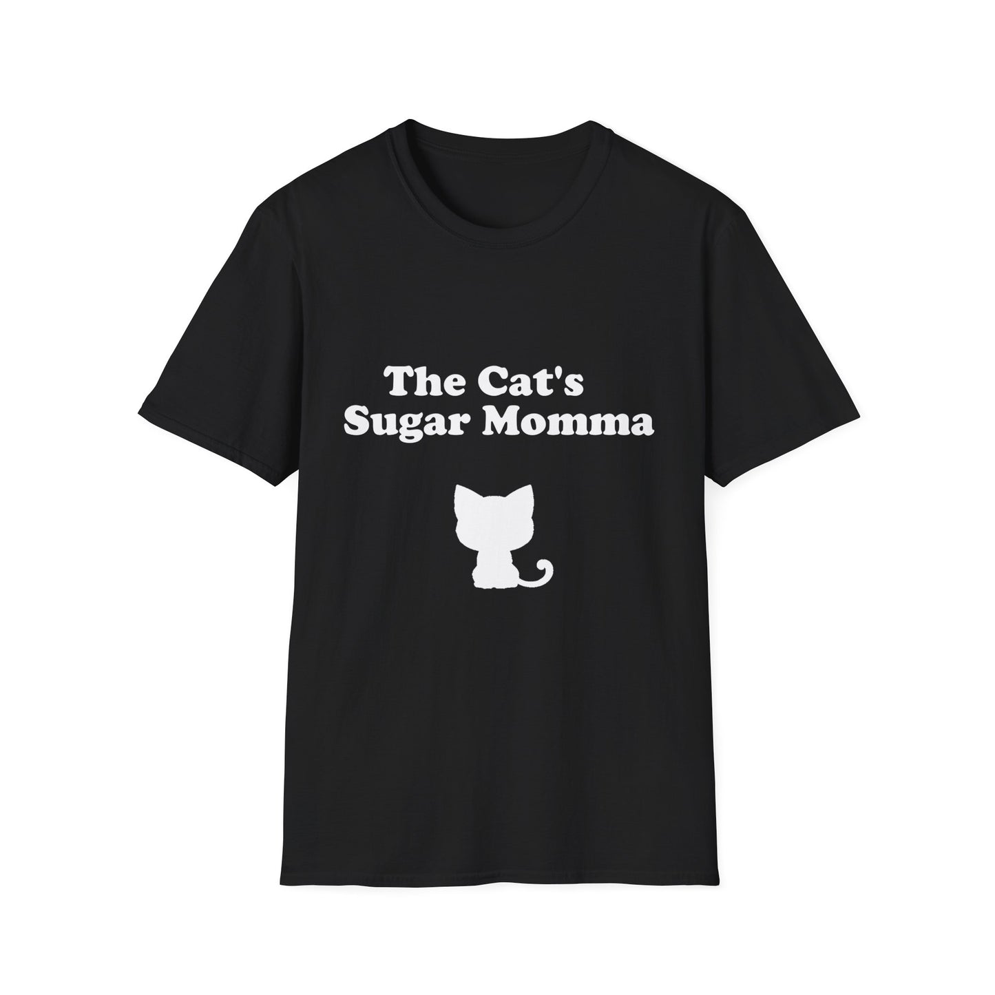 The Cat's Sugar Momma Poly Blend Crew Neck T-Shirt - Perfect for Cat Lovers