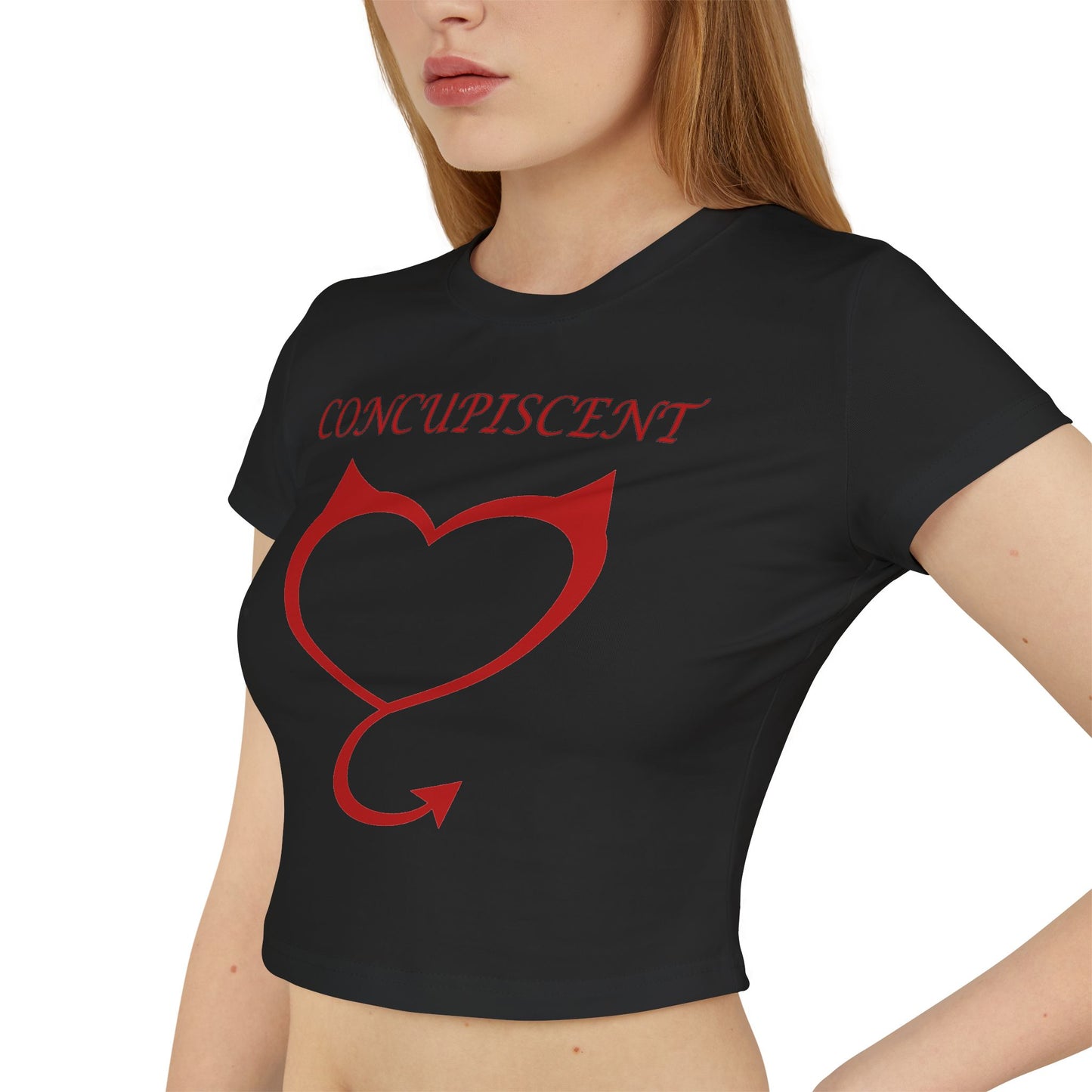 Concupiscent Heart Design Women's Baby Tee