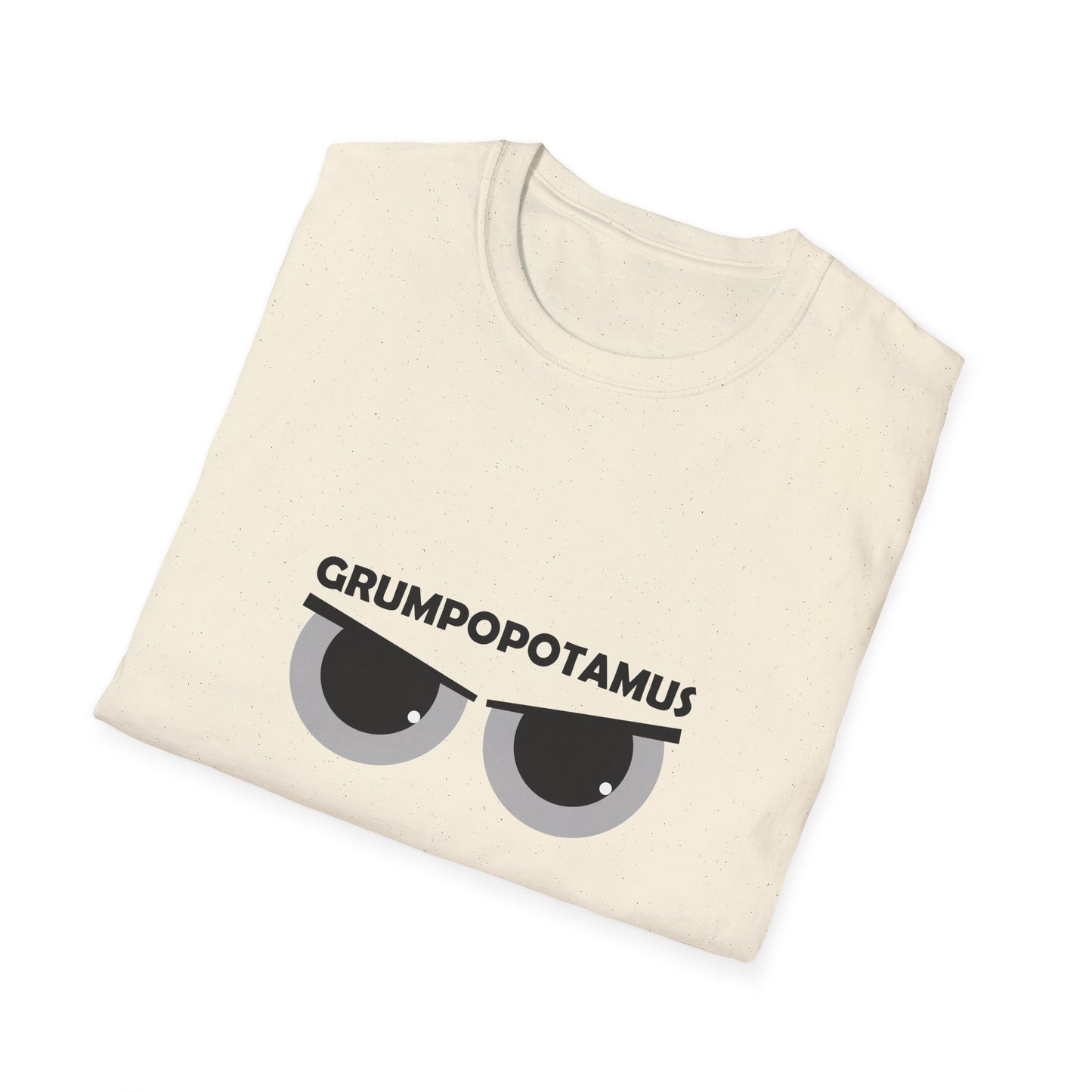 Grumpy Grumpopotamus Poly Blend Crew Neck T-Shirt
