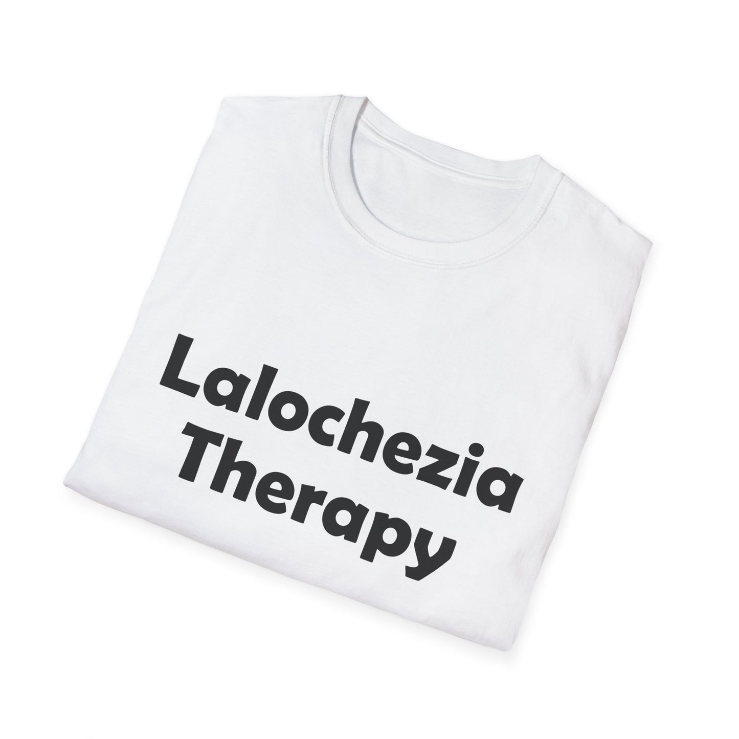 Lalochezia Therapy Poly Blend Crew Neck T-Shirt - Relaxing & Fun Tee for Mental Health Awareness