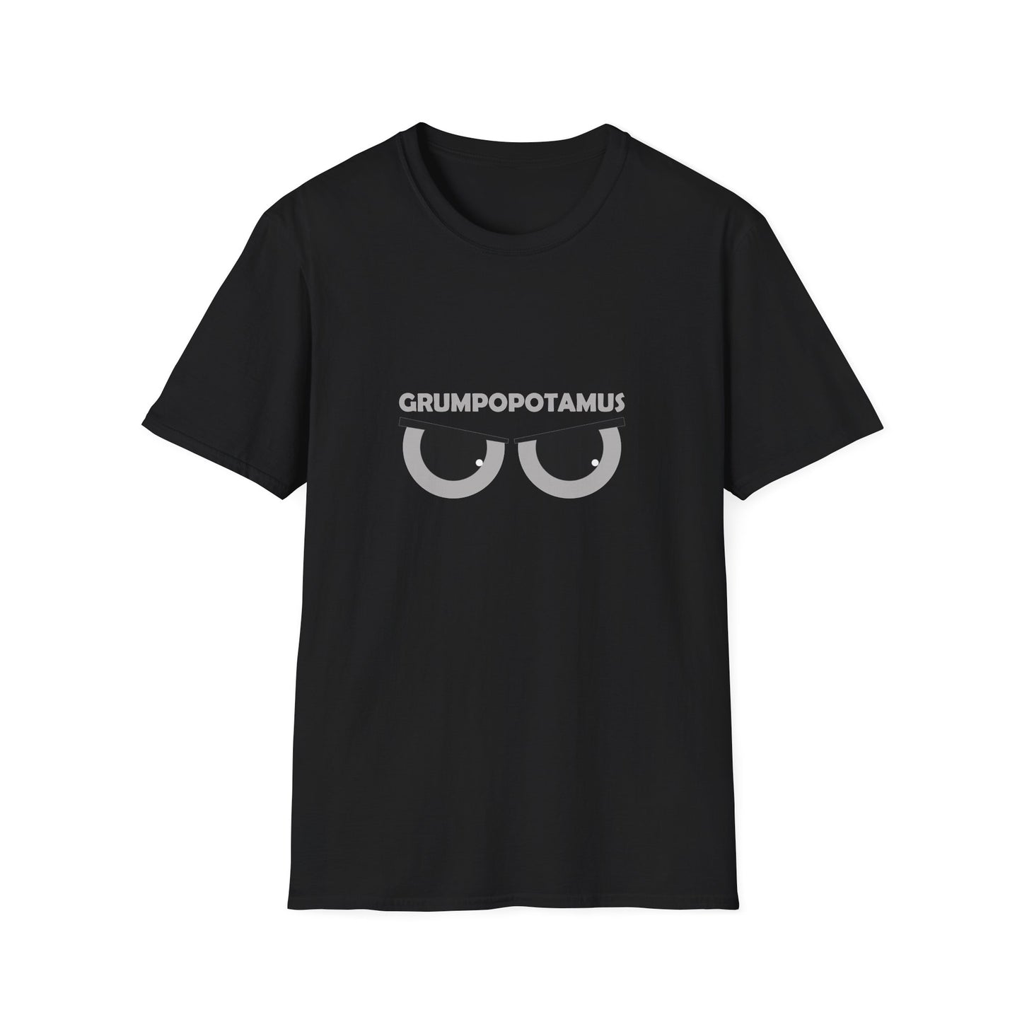 Grumpy Grumpopotamus Poly Blend Crew Neck T-Shirt