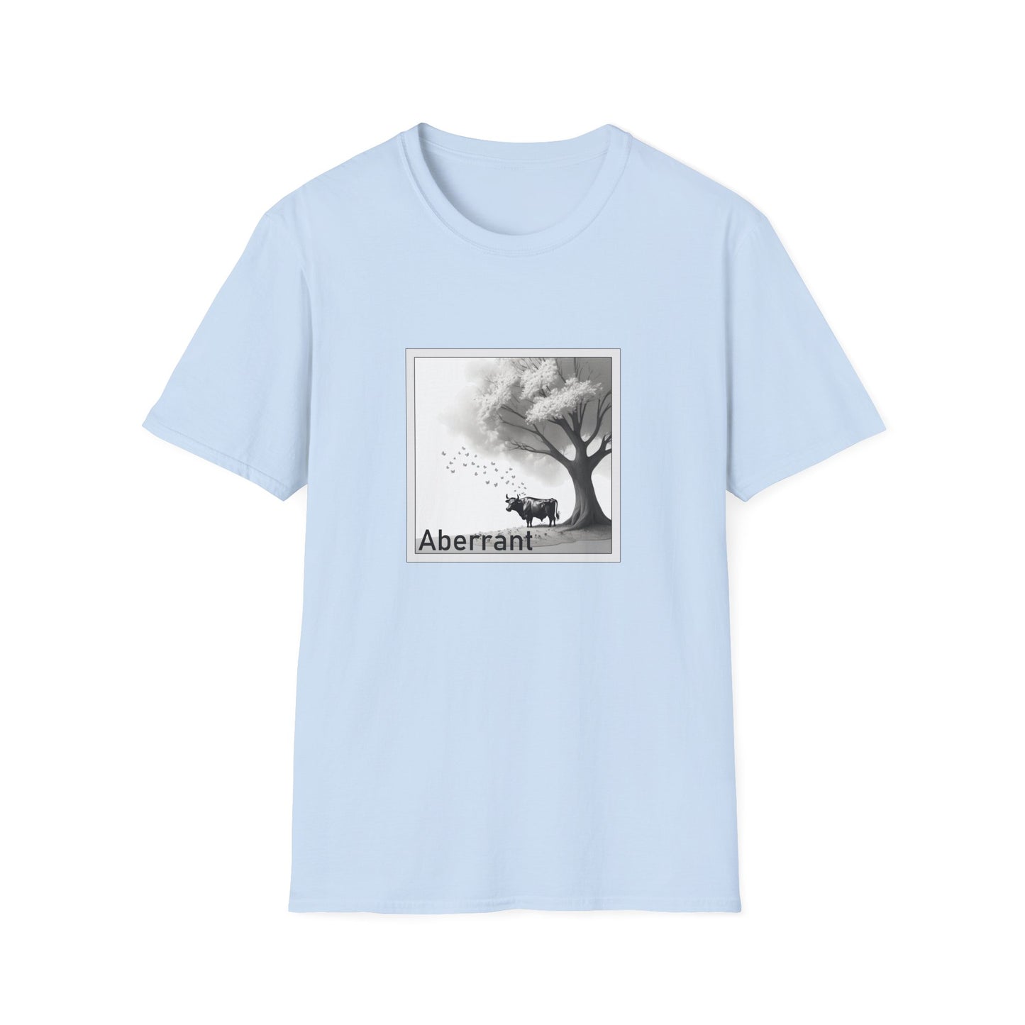 Aberrant Poly Blend Crew Neck T-Shirt - Ferdinand the Bull