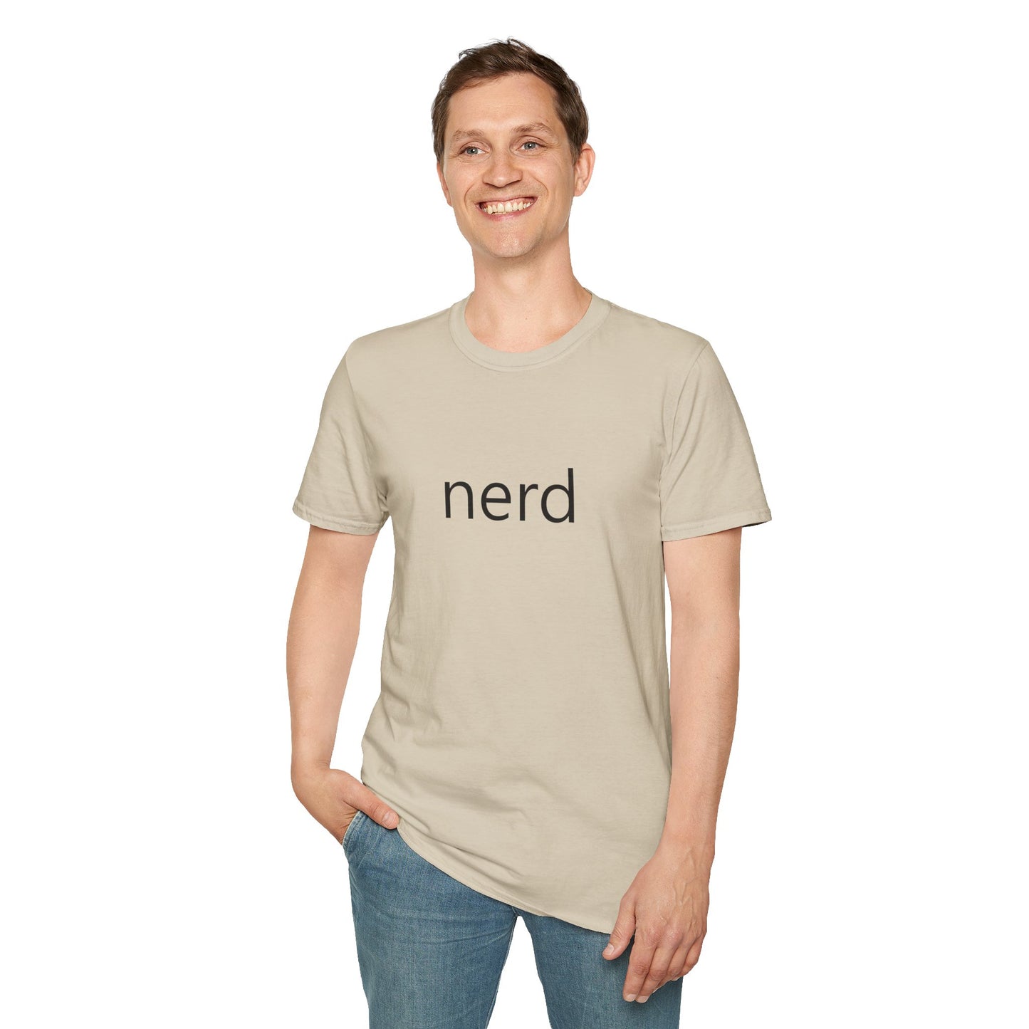 nerd Poly Blend Crew Neck T-Shirt