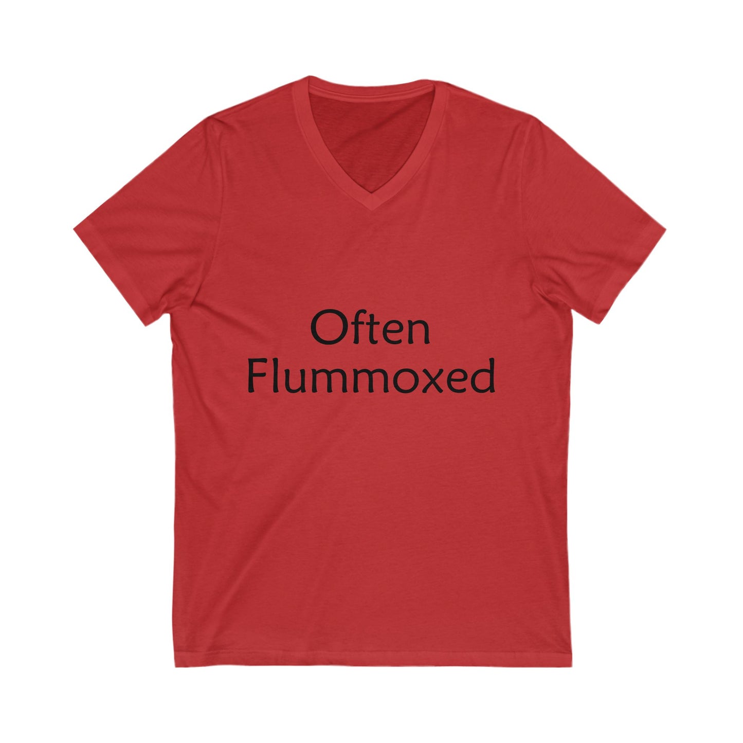 Often Flummoxed V-Neck Tee - Funny Casual T-Shirt for Everyday Wear