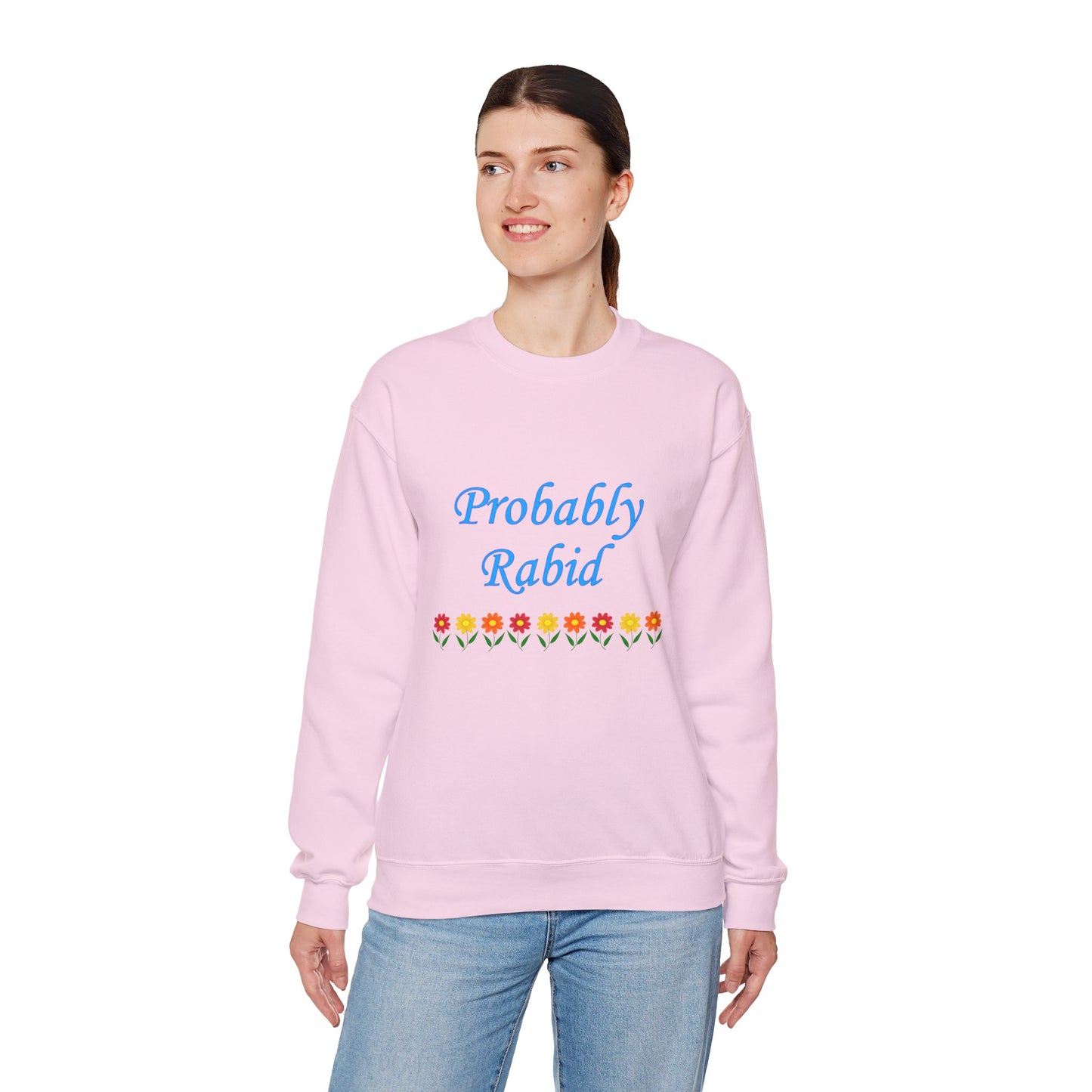 Probably Rabid Floral Crewneck Sweatshirt
